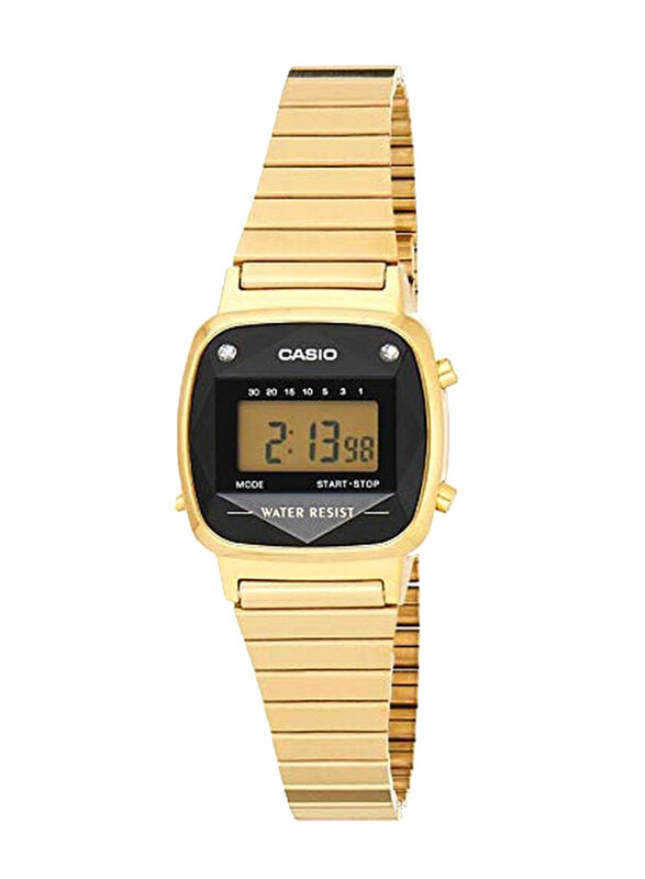 Casio Youth Digital Wrist Watch for Women with Stainless Steel Band, Water Resistant, LA670WGAD-1DF, Gold-Grey
Casio Youth Digital Wrist Watch for Women with Stainless Steel Band, Water Resistant, LA670WGAD-1DF, Gold-Grey