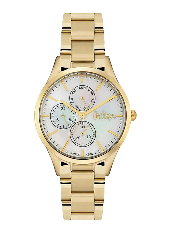 Lee Cooper Classic Analog Quartz Watch for Women with Stainless Steel Band, LC06397.120, Gold-Mother Of Pearl
Lee Cooper Classic Analog Quartz Watch for Women with Stainless Steel Band, LC06397.120, Gold-Mother Of Pearl
