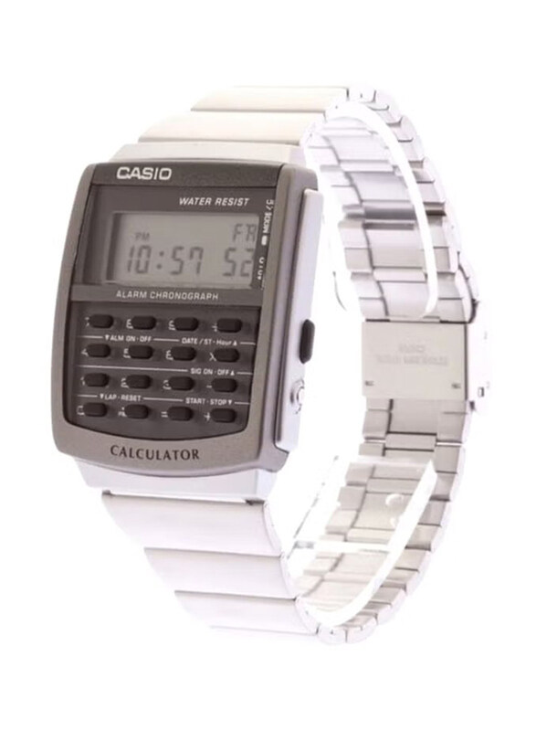 Casio Digital Watch for Men with Stainless Steel Band, Water Resistant, CA-506--1DF, White-Transparent
Casio Digital Watch for Men with Stainless Steel Band, Water Resistant, CA-506--1DF, White-Transparent