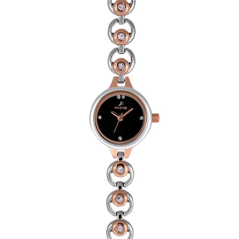 Westar Analog Watch for Women with Stainless Steel Band, Water Resistant, 20240SPN603, Multicolour-Black
Westar Analog Watch for Women with Stainless Steel Band, Water Resistant, 20240SPN603, Multicolour-Black