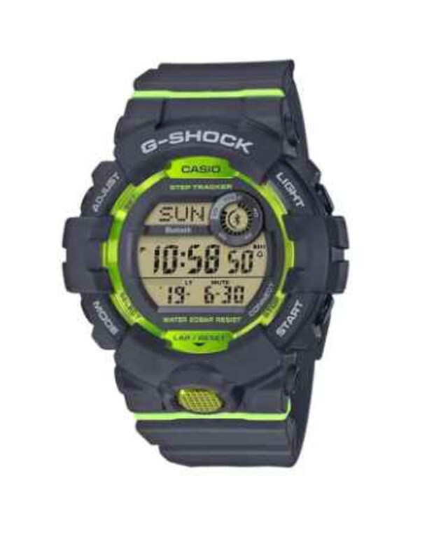 Casio G-Shock Digital Watch for Men with Resin Band, Water Resistant, GBD-800-8, Grey-Black/Green
Casio G-Shock Digital Watch for Men with Resin Band, Water Resistant, GBD-800-8, Grey-Black/Green