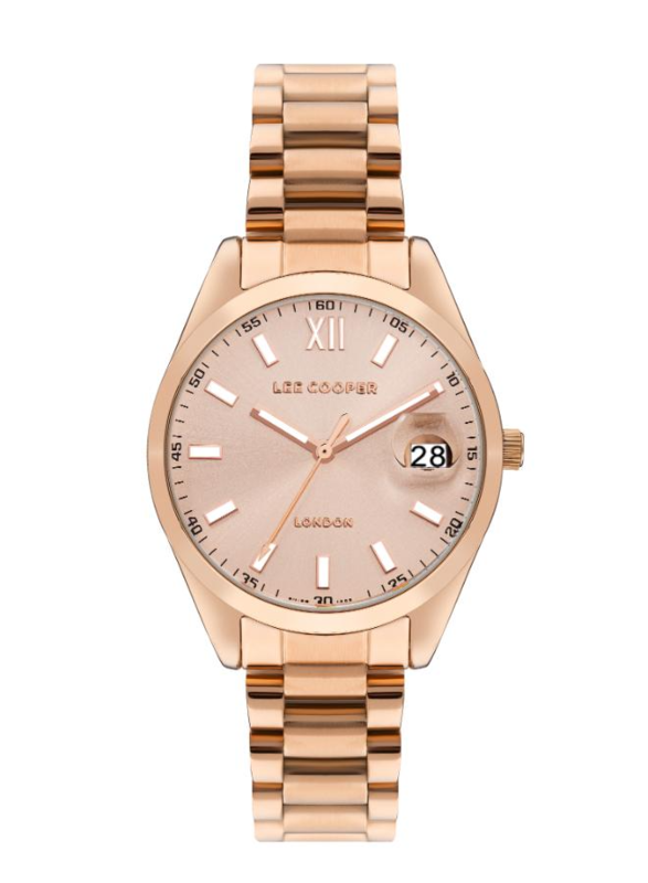 Lee Cooper Analog Watch for Women with Stainless Steel Band, Water Resistant, LC07827.410, Rose Gold-Rose Gold
Lee Cooper Analog Watch for Women with Stainless Steel Band, Water Resistant, LC07827.410, Rose Gold-Rose Gold