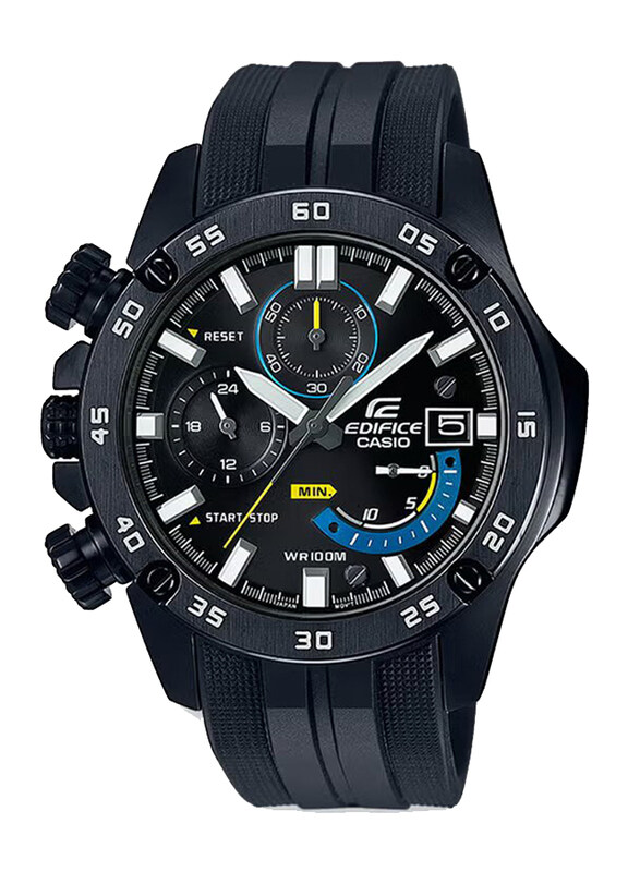 Casio Casual Analog Quartz Watch for Men with Resin Band, Water Resistant and Chronograph, EFR 558BP 1AVUEF, Black
Casio Casual Analog Quartz Watch for Men with Resin Band, Water Resistant and Chronograph, EFR 558BP 1AVUEF, Black
