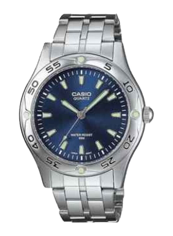 Casio Analog Watch for Men with Stainless Steel Band, Water Resistant, MTP-1244D-2ADF, Silver-Blue
Casio Analog Watch for Men with Stainless Steel Band, Water Resistant, MTP-1244D-2ADF, Silver-Blue