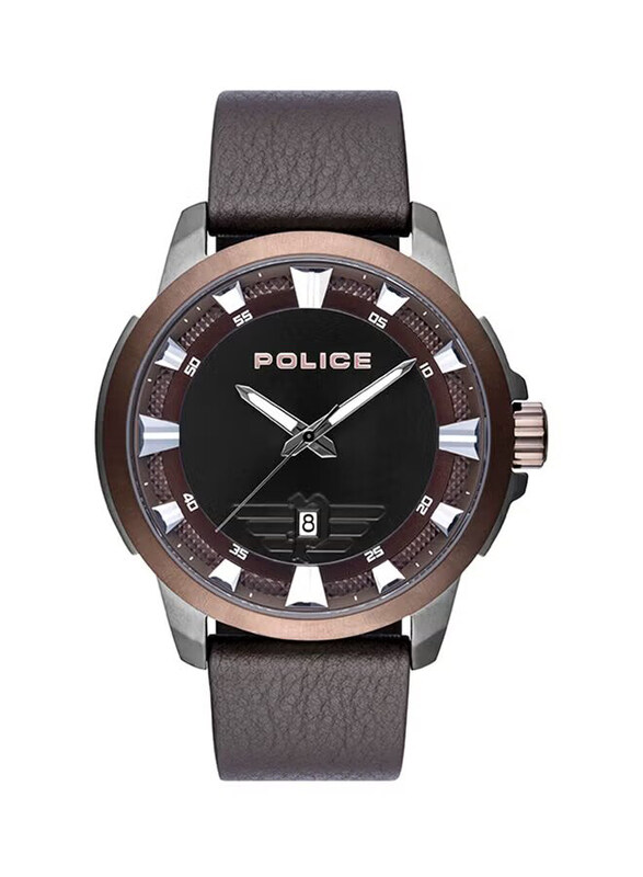 Police Kelso Analog Watch for Men with Leather Band, P 15653JSUBN-02, Brown-Black
Police Kelso Analog Watch for Men with Leather Band, P 15653JSUBN-02, Brown-Black