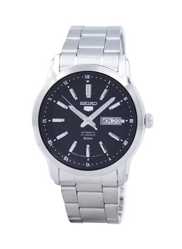 Seiko Analog Watch for Men with Stainless Steel Band, Water Resistant, SNKP11J, Silver-Black
Seiko Analog Watch for Men with Stainless Steel Band, Water Resistant, SNKP11J, Silver-Black