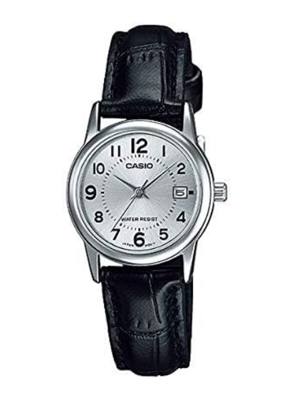 Casio Analog Watch for Women with Leather Band, Water Resistant, LTP-V002L-7BUDF, Black-Silver
Casio Analog Watch for Women with Leather Band, Water Resistant, LTP-V002L-7BUDF, Black-Silver