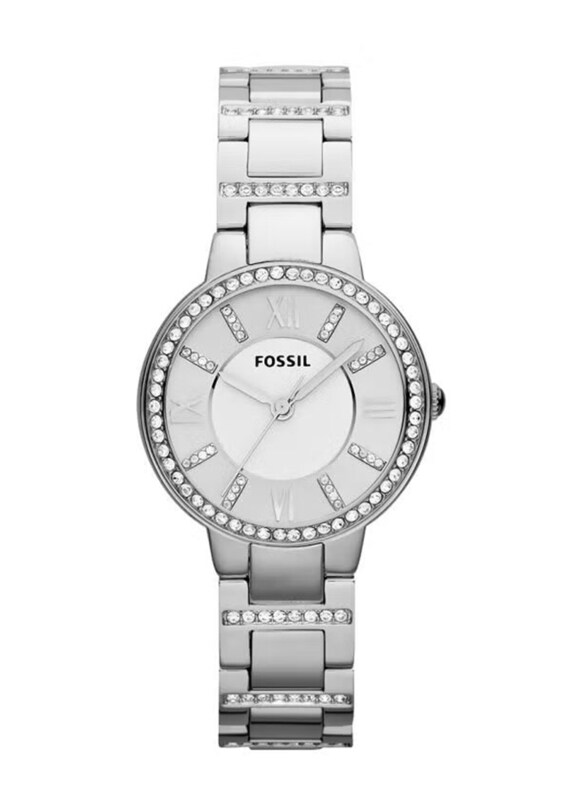 Fossil Virginia Analog Watch for Women with Stainless Steel Band, Water Resistant, ES3282, Silver
Fossil Virginia Analog Watch for Women with Stainless Steel Band, Water Resistant, ES3282, Silver