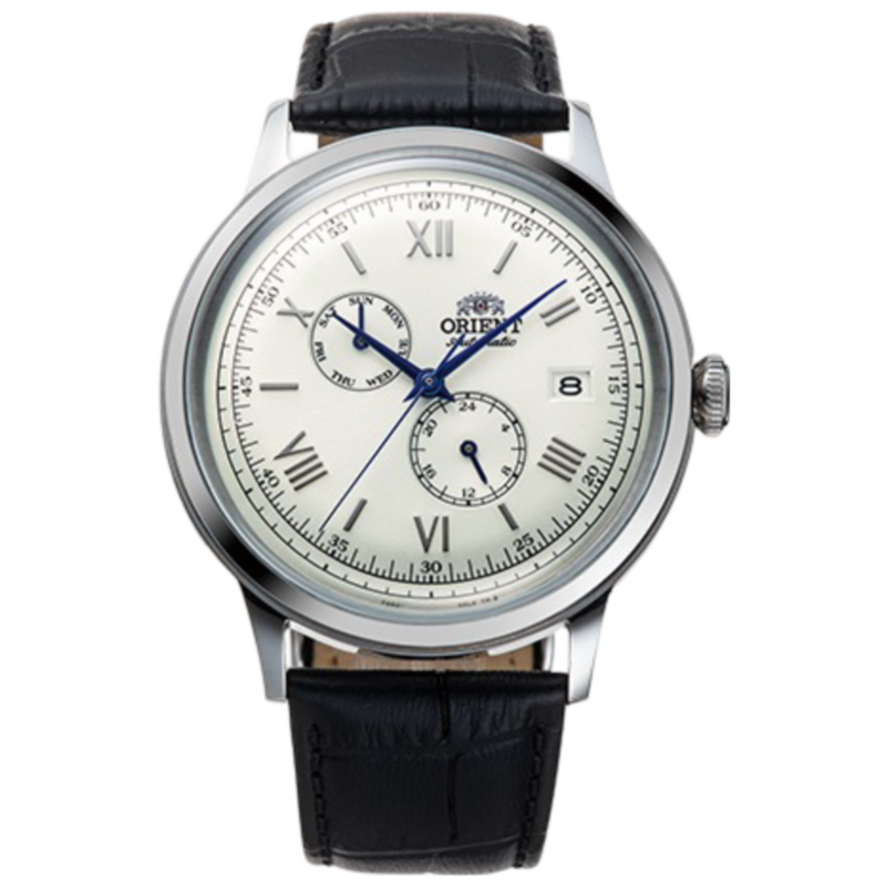Orient Analog Watch for Men with Leather Band, Water Resistant and Chronograph, OW-RAAK0701S, Black-White
Orient Analog Watch for Men with Leather Band, Water Resistant and Chronograph, OW-RAAK0701S, Black-White