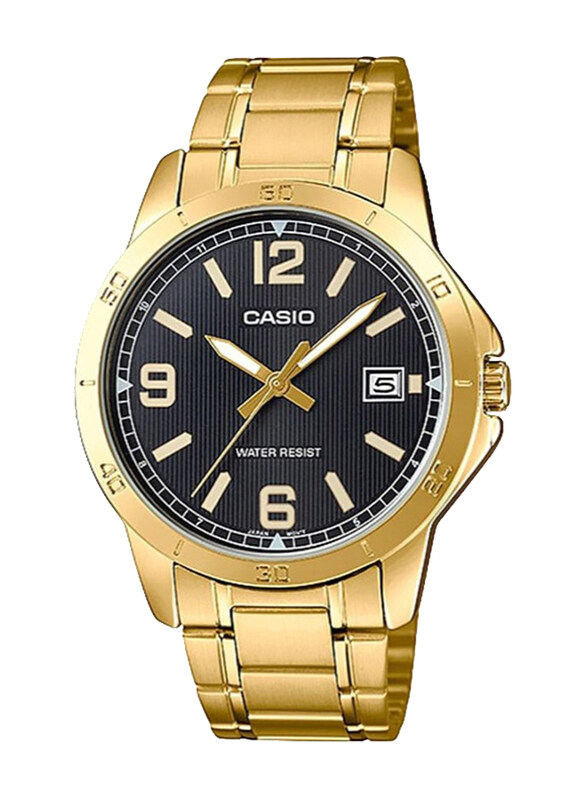 Casio Dress Analog Watch Unisex with Stainless Steel Band, Water Resistant, MTP-V004G-1B, Gold-Black
Casio Dress Analog Watch Unisex with Stainless Steel Band, Water Resistant, MTP-V004G-1B, Gold-Black