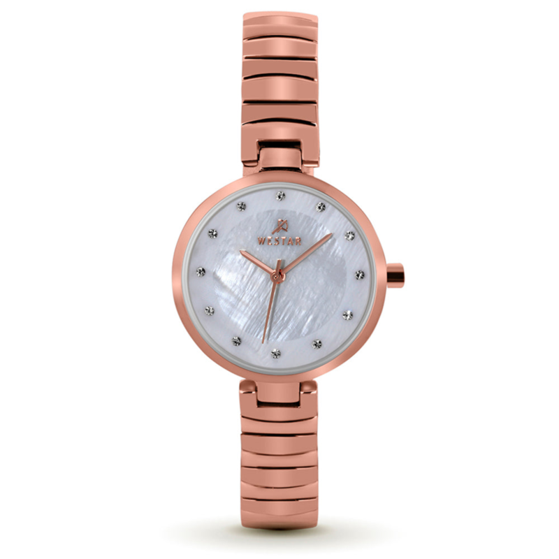 Westar Analog Watch for Women with Stainless Steel Band, Water Resistant, 00148PPN611, Rose Gold-White Mother Of Pearl
Westar Analog Watch for Women with Stainless Steel Band, Water Resistant, 00148PPN611, Rose Gold-White Mother Of Pearl