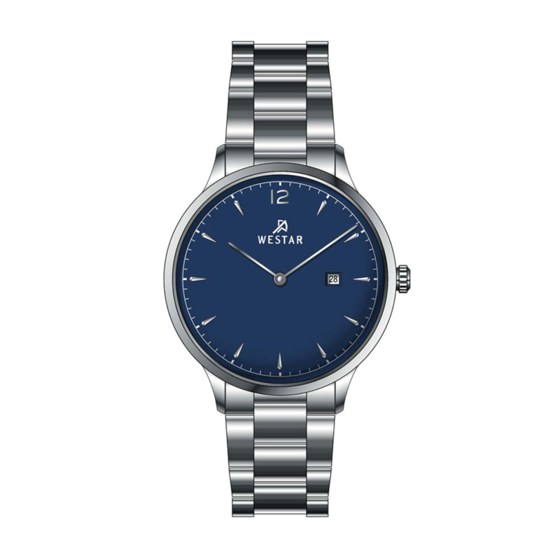 Westar Analog Watch for Women with Stainless Steel Band, Water Resistant, 40218STN104, Silver-Blue
Westar Analog Watch for Women with Stainless Steel Band, Water Resistant, 40218STN104, Silver-Blue