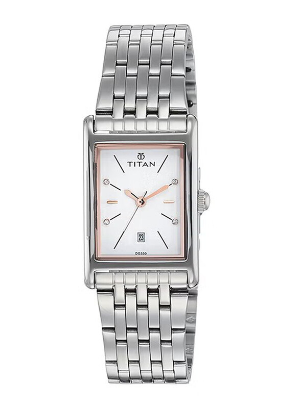 Titan Analog Watch for Women with Stainless Steel Band, Water Resistant, 2568SM01, Silver-White
Titan Analog Watch for Women with Stainless Steel Band, Water Resistant, 2568SM01, Silver-White