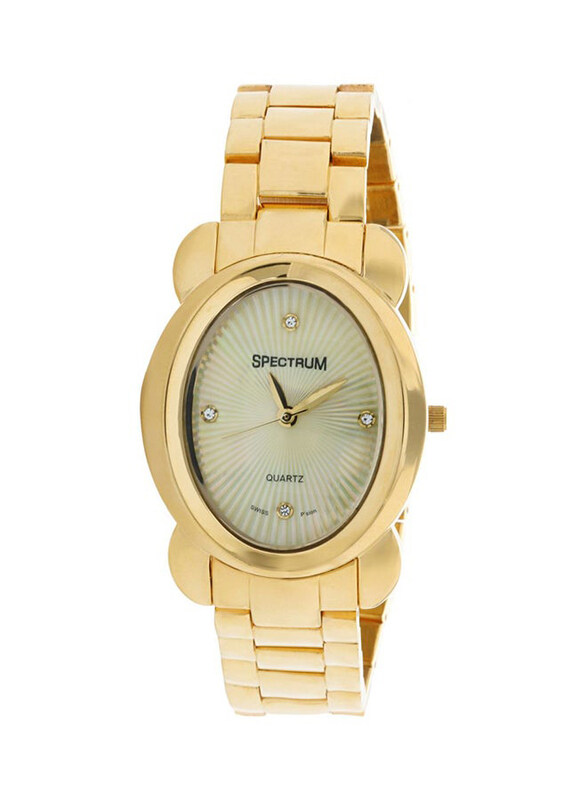 Spectrum Analog Watch for Women with Stainless Steel Band, S93585L-1, Beige-Gold
Spectrum Analog Watch for Women with Stainless Steel Band, S93585L-1, Beige-Gold