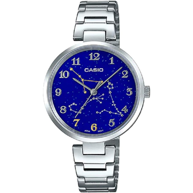 Casio Analog Watch for Women with Stainless Steel Band, Water Resistant, LTP-E04D-2ADR, Silver-Blue
Casio Analog Watch for Women with Stainless Steel Band, Water Resistant, LTP-E04D-2ADR, Silver-Blue