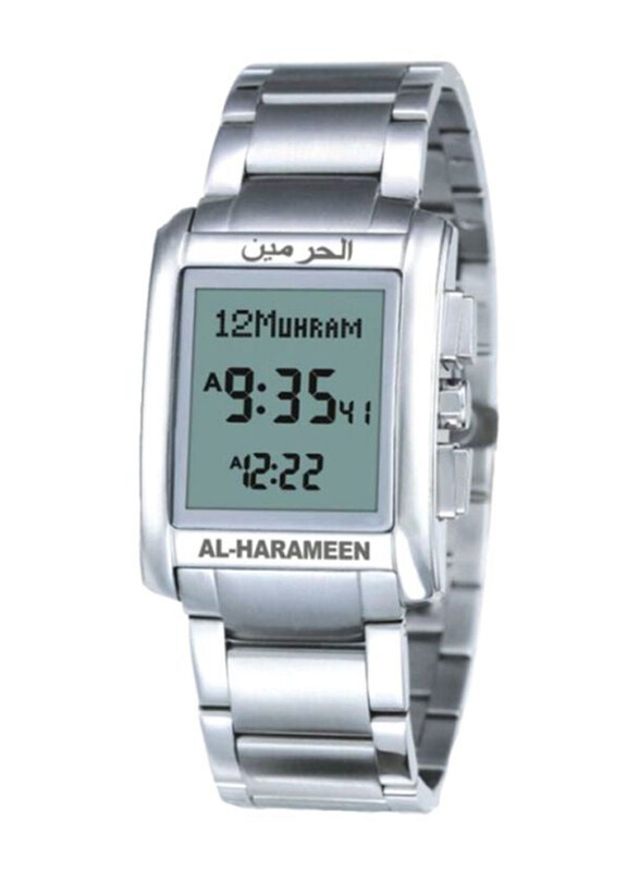 Al-Harameen Islamic Azan Digital Wrist Watch for Men with Stainless Steel Band, HA-6208S, Silver-Grey
Al-Harameen Islamic Azan Digital Wrist Watch for Men with Stainless Steel Band, HA-6208S, Silver-Grey