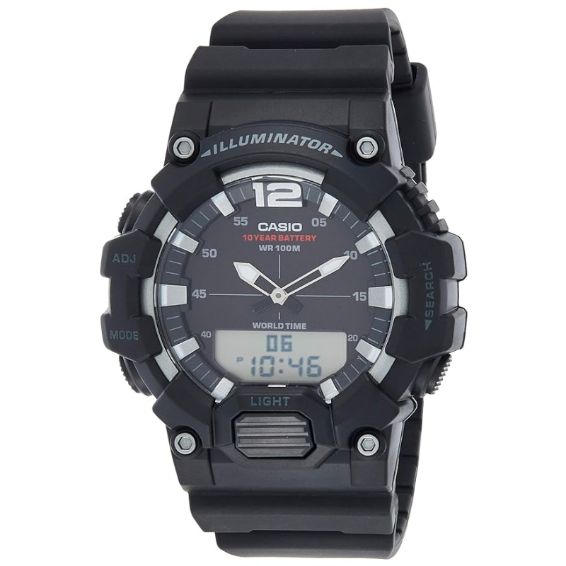 Casio Standard Series Digital Watch for Men with Resin Band, Water Resistant, HDC-700-1AVDF, Black-Multicolour
Casio Standard Series Digital Watch for Men with Resin Band, Water Resistant, HDC-700-1AVDF, Black-Multicolour