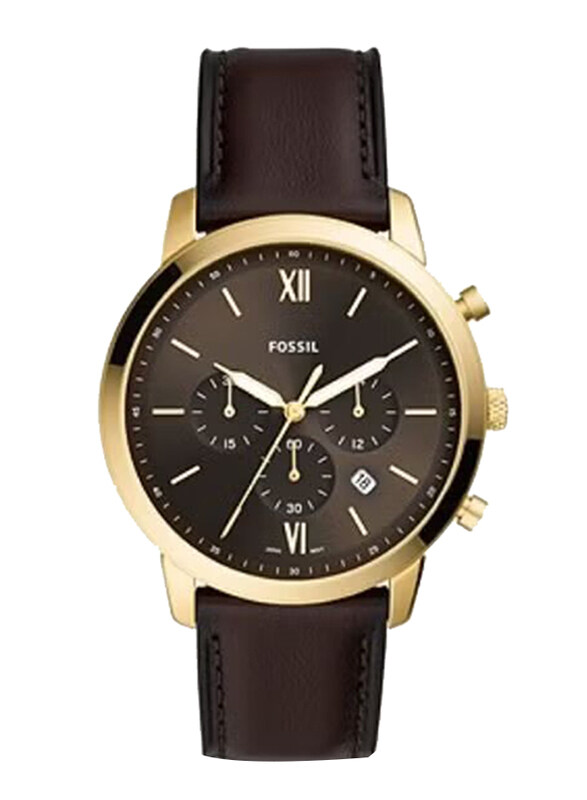 Fossil Analog Watch for Men with Leather Band, Water Resistant and Chronograph, FS5763, Black
Fossil Analog Watch for Men with Leather Band, Water Resistant and Chronograph, FS5763, Black