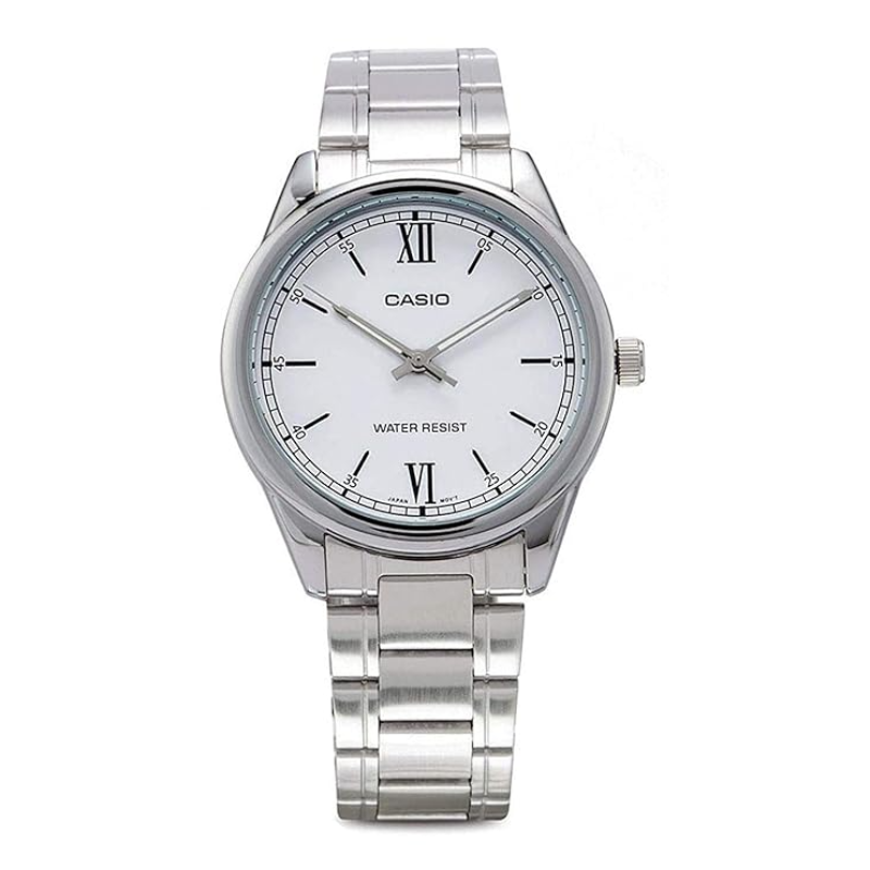 Casio Enticer Series Analog Watch for Men with Stainless Steel Band, Water Resistant, MTP-V005D-7B2UDF, Silver-White
Casio Enticer Series Analog Watch for Men with Stainless Steel Band, Water Resistant, MTP-V005D-7B2UDF, Silver-White