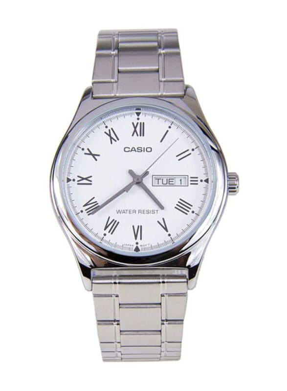 Casio Analog Watch for Men with Stainless Steel Band, Water Resistant, MTP-V006D-7BUDF, Silver-White
Casio Analog Watch for Men with Stainless Steel Band, Water Resistant, MTP-V006D-7BUDF, Silver-White