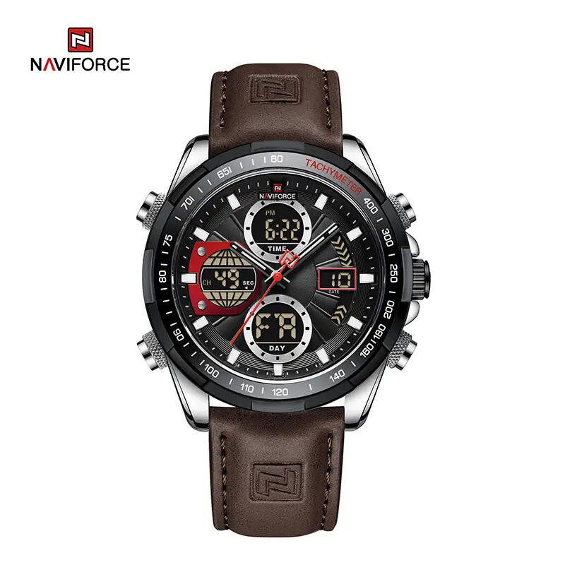 Naviforce Analog/Digital Watch for Men with Leather Genuine Band, Water Resistant, NF9197L, Dark Brown-Black
Naviforce Analog/Digital Watch for Men with Leather Genuine Band, Water Resistant, NF9197L, Dark Brown-Black