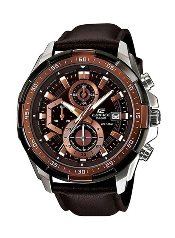 Casio Analog Watch for Men with Leather Band, Water Resistant and Chronograph, EFR 539 L - 5A, Brown-Brown
Casio Analog Watch for Men with Leather Band, Water Resistant and Chronograph, EFR 539 L - 5A, Brown-Brown