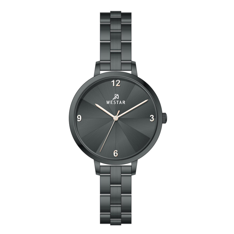 Westar Analog Watch for Women with Stainless Steel Band, Water Resistant, 00137BBN603, Black-Black
Westar Analog Watch for Women with Stainless Steel Band, Water Resistant, 00137BBN603, Black-Black