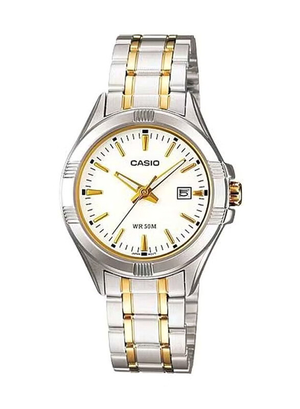 Casio Enticer Analog Watch for Men with Metal Band, Water Resistant, MTP-1308SG-7AVDF, Silver/Gold-White
Casio Enticer Analog Watch for Men with Metal Band, Water Resistant, MTP-1308SG-7AVDF, Silver/Gold-White