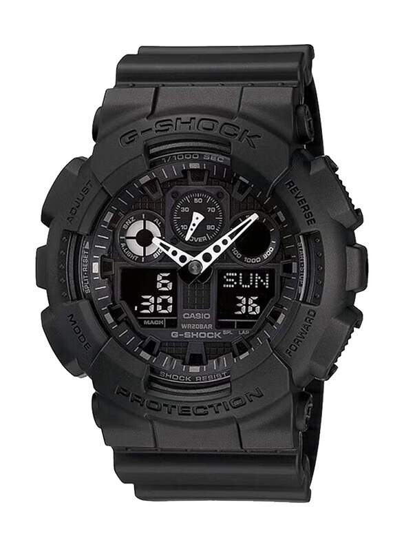 G-Shock Versus Fire Island Analog + Digital Quartz Watch for Men with Synthetic Band, Water Resistant, GA-100-1A1DRR, Black
G-Shock Versus Fire Island Analog + Digital Quartz Watch for Men with Synthetic Band, Water Resistant, GA-100-1A1DRR, Black