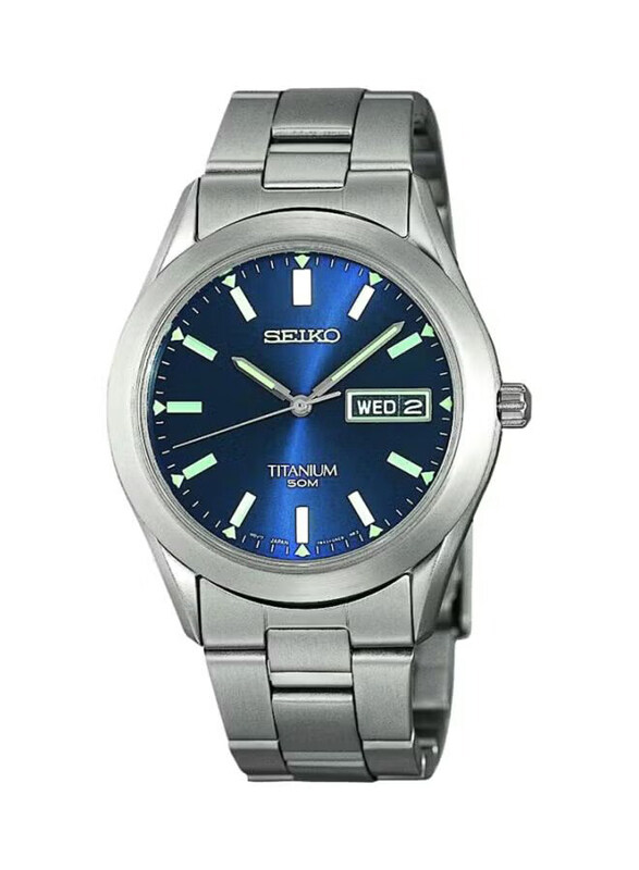 Seiko Analog Watch for Men with Stainless Steel Band, Water Resistant, Sq-Sgg601p1, Silver-Blue
Seiko Analog Watch for Men with Stainless Steel Band, Water Resistant, Sq-Sgg601p1, Silver-Blue