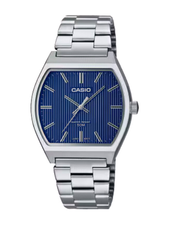 Casio Standard Analog Watch for Men with Stainless Steel Band, Water Resistant, MTP-B140D-2AVDF, Silver-Blue
Casio Standard Analog Watch for Men with Stainless Steel Band, Water Resistant, MTP-B140D-2AVDF, Silver-Blue