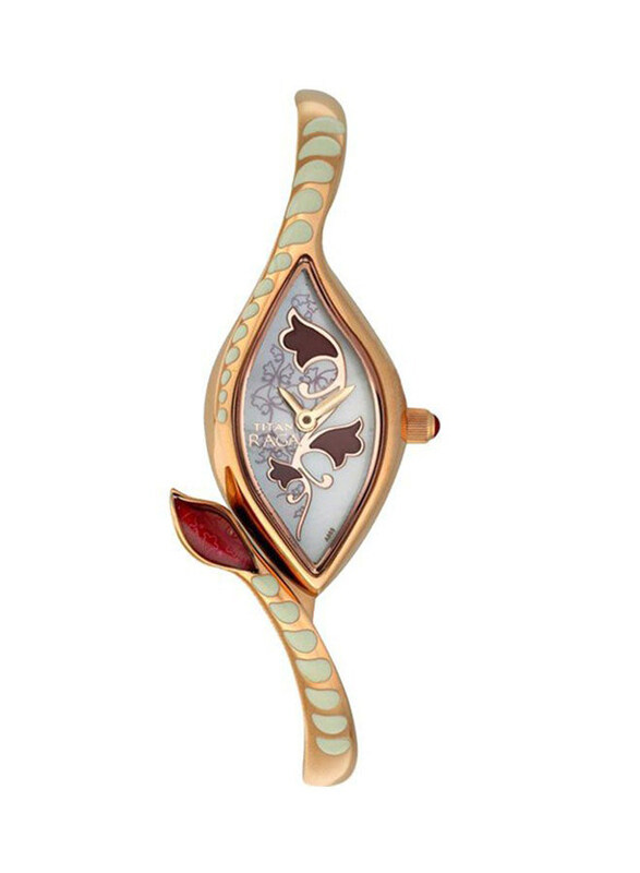 Titan Analog Watch for Women with Stainless Steel Band, T9745WM01, Brown/White-Gold
Titan Analog Watch for Women with Stainless Steel Band, T9745WM01, Brown/White-Gold
