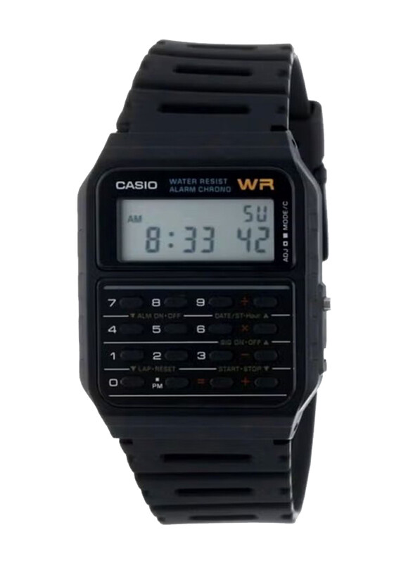 Casio Digital Watch for Men with Resin Band, Water Resistant, CA53W1CR, Black-Transparent
Casio Digital Watch for Men with Resin Band, Water Resistant, CA53W1CR, Black-Transparent