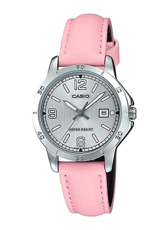 Casio Analog Watch for Women with Leather Band, Water Resistant, LTP-V004L-4BUDF, Pink-Silver
Casio Analog Watch for Women with Leather Band, Water Resistant, LTP-V004L-4BUDF, Pink-Silver