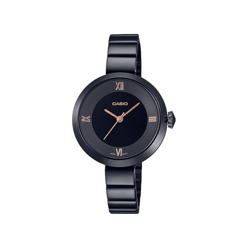 Casio Analog Watch for Women with Metal Band, Water Resistant, LTP-E154B-1ADF, Black-Black
Casio Analog Watch for Women with Metal Band, Water Resistant, LTP-E154B-1ADF, Black-Black