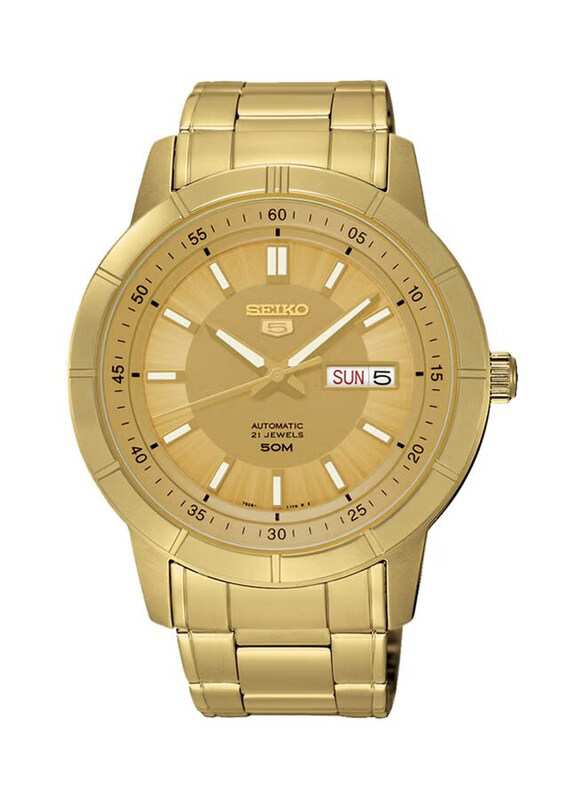 Seiko Analog Watch for Men with Stainless Steel Band, Water Resistant, SNKN62J, Gold
Seiko Analog Watch for Men with Stainless Steel Band, Water Resistant, SNKN62J, Gold
