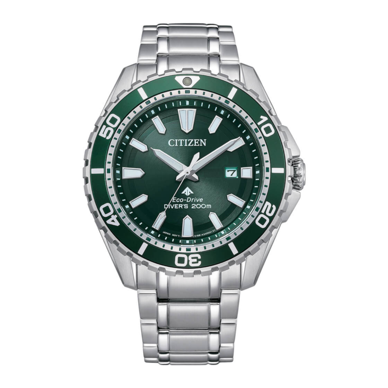 Citizen Promaster Analog Watch for Men with Stainless Steel Band, Water Resistant, BN01GG-53X, Silver-Green
Citizen Promaster Analog Watch for Men with Stainless Steel Band, Water Resistant, BN01GG-53X, Silver-Green