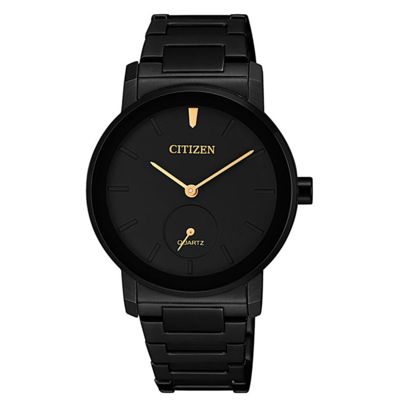 Citizen Analog Watch for Women with Stainless Steel Band, Water Resistant, EQG065-50E, Black-Black
Citizen Analog Watch for Women with Stainless Steel Band, Water Resistant, EQG065-50E, Black-Black