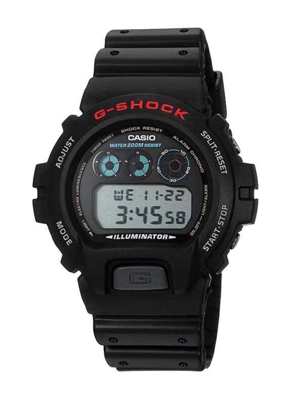 G-Shock Digital Quartz Watch for Men with Resin Band, Water Resistant, DW-6900-1VDR, Black
G-Shock Digital Quartz Watch for Men with Resin Band, Water Resistant, DW-6900-1VDR, Black