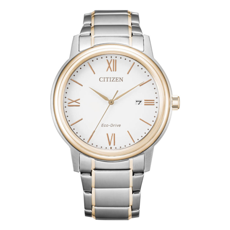 Citizen Eco-Drive Analog Watch for Men with Stainless Steel Band, Water Resistant, AW1676-86A, Silver/rose Gold-White
Citizen Eco-Drive Analog Watch for Men with Stainless Steel Band, Water Resistant, AW1676-86A, Silver/rose Gold-White
