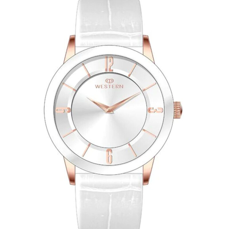 Western Analog Watch for Men with Leather Band and Chronograph, W7182GPPB070F, White-Silver
Western Analog Watch for Men with Leather Band and Chronograph, W7182GPPB070F, White-Silver
