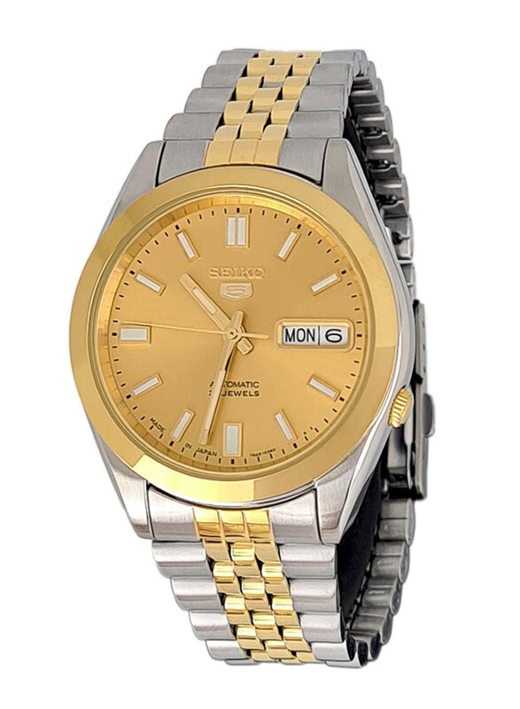 Seiko Analog Watch for Women with Stainless Steel Band, Water Resistant, SNKC44J, Silver/Gold-Gold
Seiko Analog Watch for Women with Stainless Steel Band, Water Resistant, SNKC44J, Silver/Gold-Gold