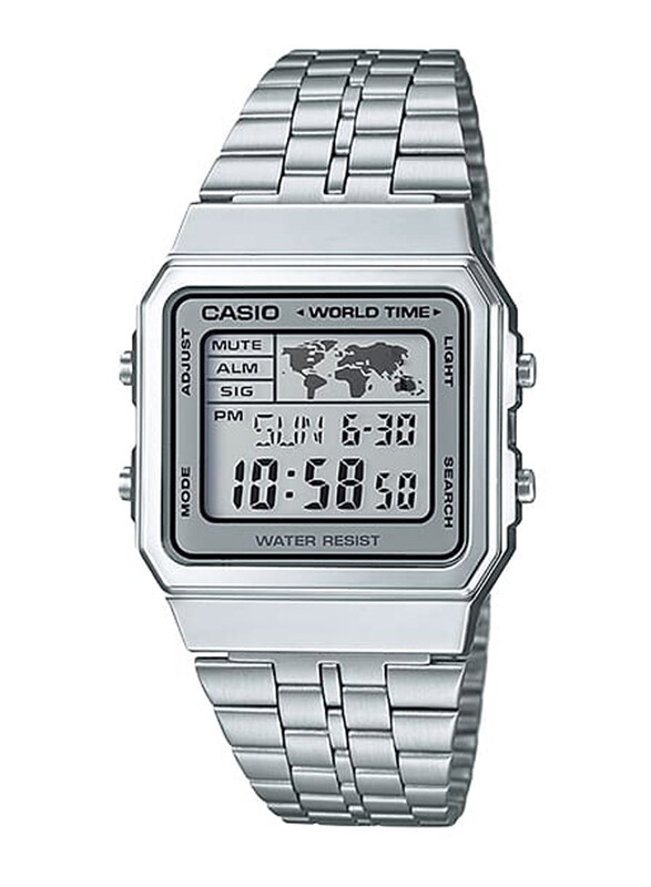 Casio Vintage Digital Unisex Watch with Stainless Steel Band, Water Resistant, A500WA-1DF, Silver-Grey
Casio Vintage Digital Unisex Watch with Stainless Steel Band, Water Resistant, A500WA-1DF, Silver-Grey