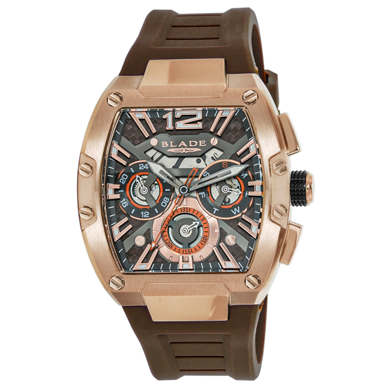 Blade Magnifique Bronze Analog Watch for Men with Silicone Band, Water Resistant, 3652G5ROO, Brown-Brown
Blade Magnifique Bronze Analog Watch for Men with Silicone Band, Water Resistant, 3652G5ROO, Brown-Brown