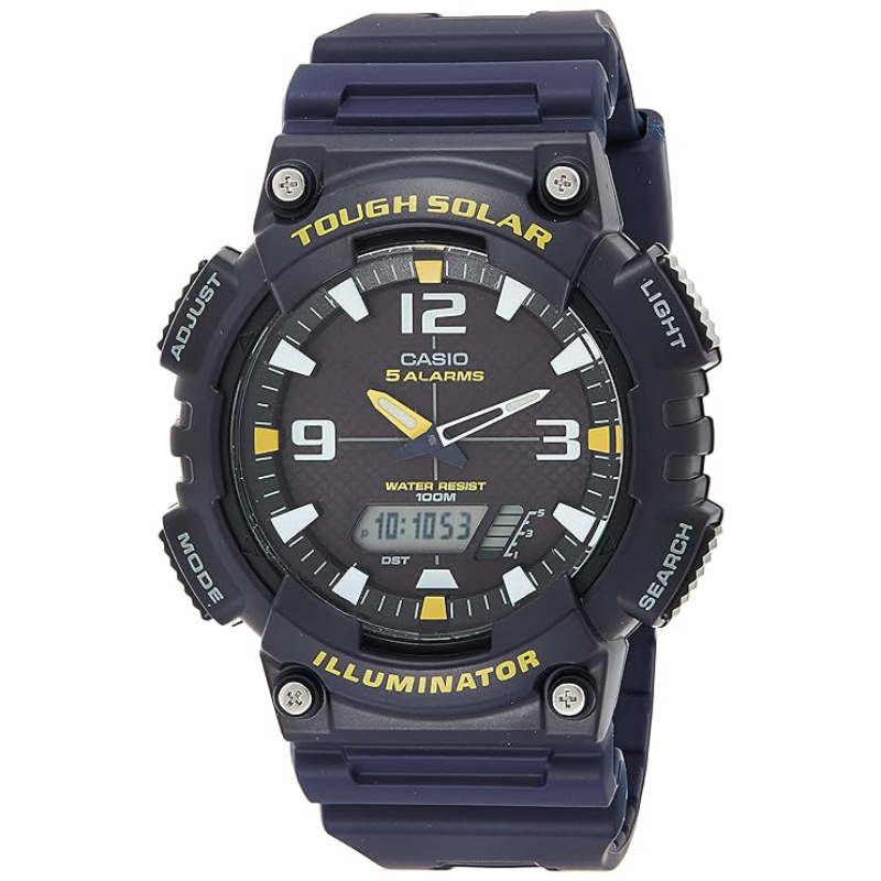 Casio Standard Analog/Digital Watch for Men with Resin Band, Water Resistant, AQ-S810W-2AVDF, Black-Black
Casio Standard Analog/Digital Watch for Men with Resin Band, Water Resistant, AQ-S810W-2AVDF, Black-Black