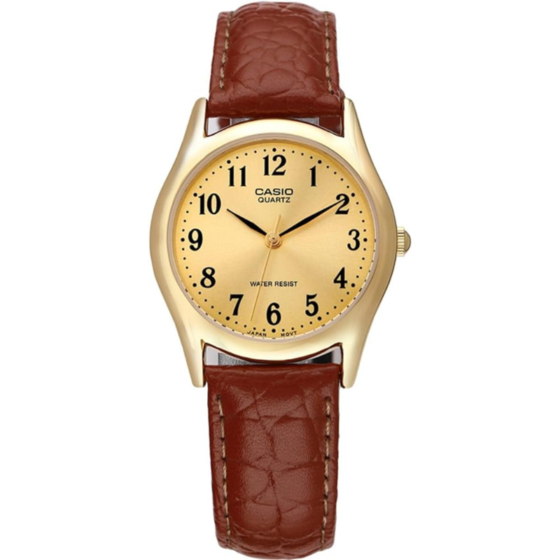 Casio Analog Watch for Men with Leather Band, Water Resistant, MTP-1094Q-9B, Brown-Gold
Casio Analog Watch for Men with Leather Band, Water Resistant, MTP-1094Q-9B, Brown-Gold