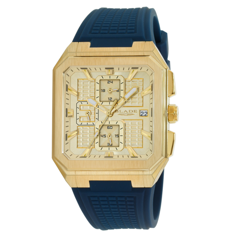 Blade Magnus Royal Analog Watch for Men with Silicone Band, Water Resistant, 3656G5GCB, Blue-Gold
Blade Magnus Royal Analog Watch for Men with Silicone Band, Water Resistant, 3656G5GCB, Blue-Gold