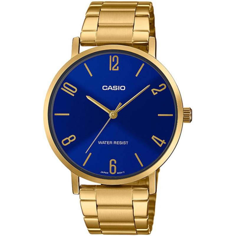Casio Enticer Analog Watch for Men with Stainless Steel Band, Water Resistant, MTP-VT01G-2B2UDF, Gold-Blue
Casio Enticer Analog Watch for Men with Stainless Steel Band, Water Resistant, MTP-VT01G-2B2UDF, Gold-Blue