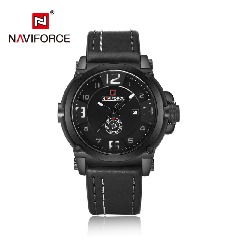 Naviforce Analog Watch for Men with Leather Band, Water Resistant, NF9099, Black-Black
Naviforce Analog Watch for Men with Leather Band, Water Resistant, NF9099, Black-Black