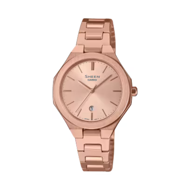 Casio Sheen Analog Watch for Women with Stainless Steel Band, Water Resistant, SHE-4563PG-4A, Rose Gold-Rose Gold
Casio Sheen Analog Watch for Women with Stainless Steel Band, Water Resistant, SHE-4563PG-4A, Rose Gold-Rose Gold